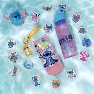 Stitch Kids Stuffed Water Bottle Toy Set - 19 pcs